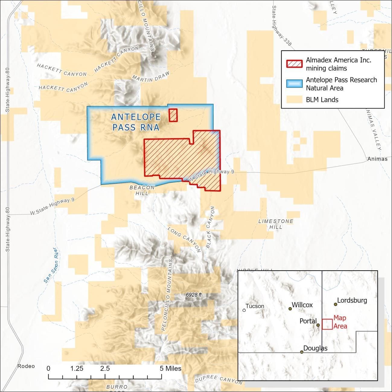 Antelope Pass Map by Curt Bradley